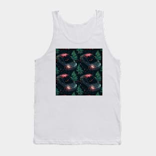 Futuristic Festivity: Tesla-Inspired Ugly Christmas Sweater Tank Top